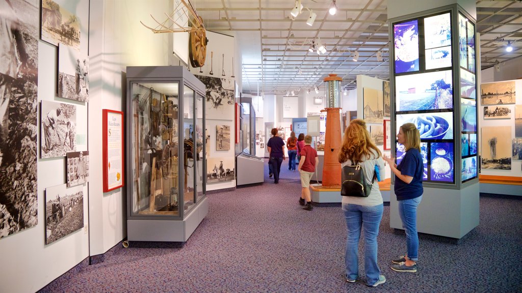 Acadian Cultural Center showing interior views as well as a small group of people