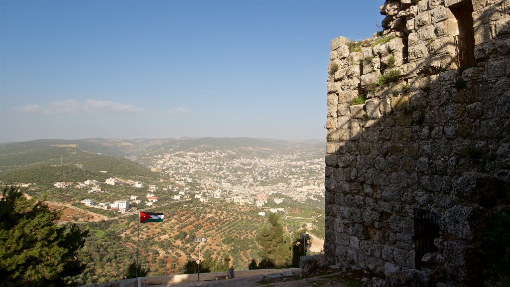 Castillo de Ajloun mostrando escenas tranquilas, vistas de paisajes y elementos del patrimonio