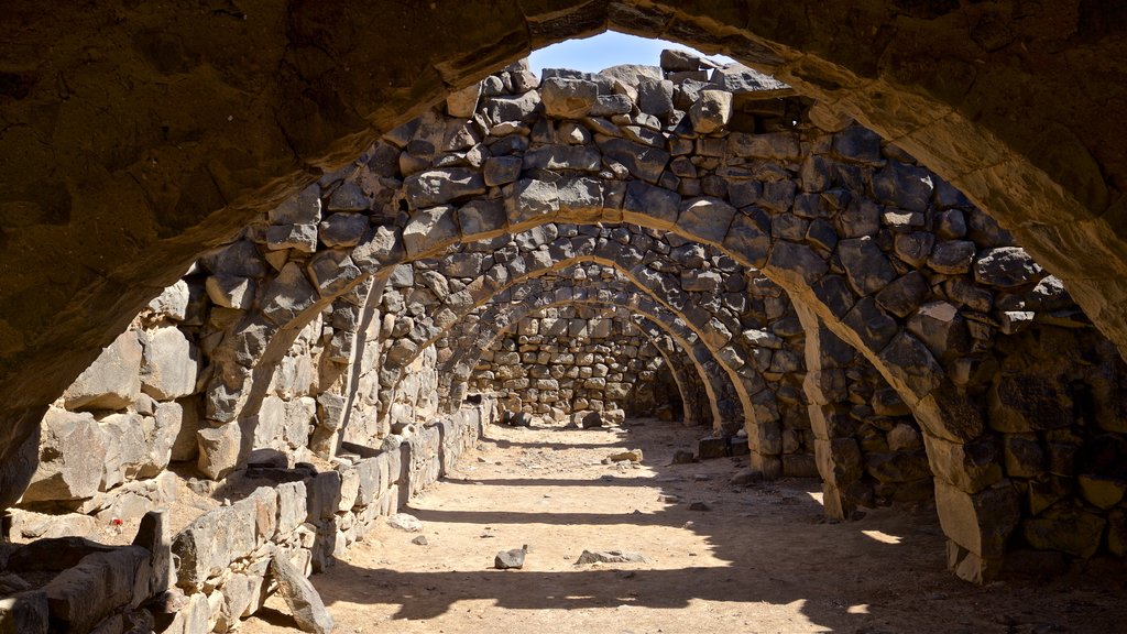 Qasr al-Azraq mostrando elementos de patrimônio