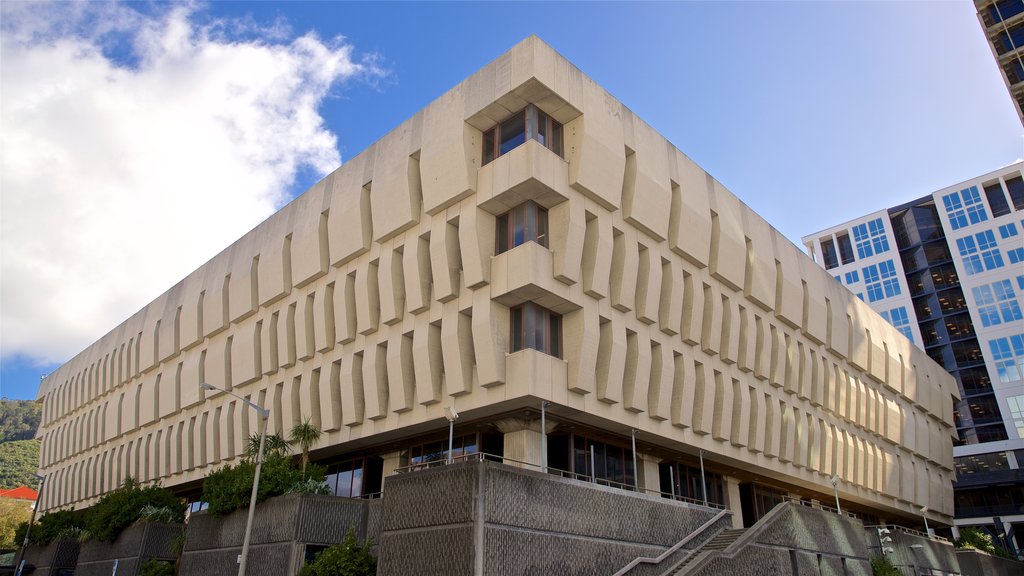 Biblioteca Nacional caracterizando arquitetura moderna