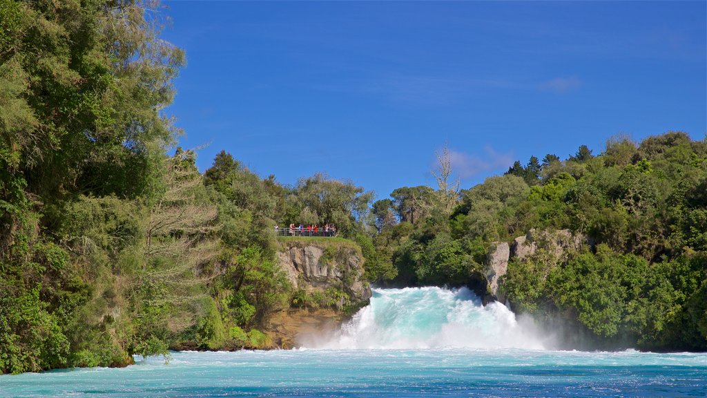 Huka Falls featuring rapids and a river or creek