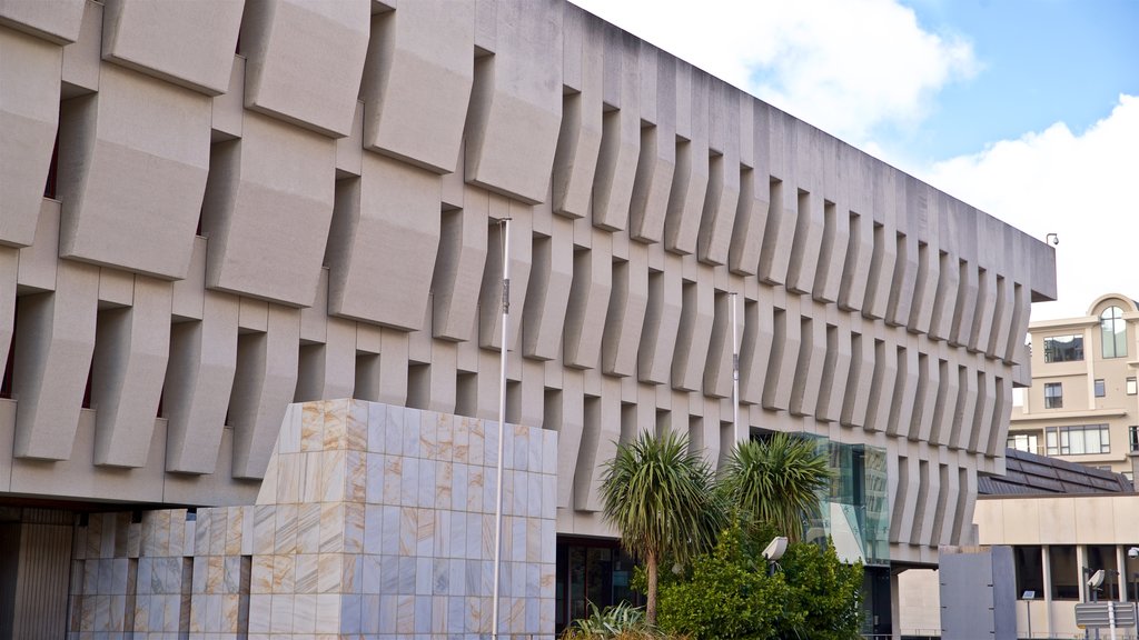 Biblioteca Nacional mostrando arquitetura moderna