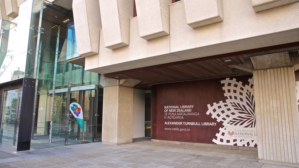 National Library featuring signage