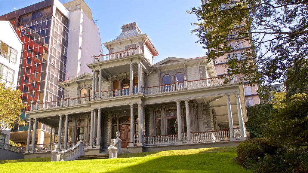 Antrim House showing heritage architecture and a house