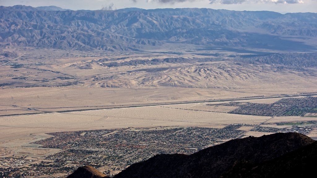 Palm Springs Aerial Tramway que inclui paisagens do deserto e paisagem