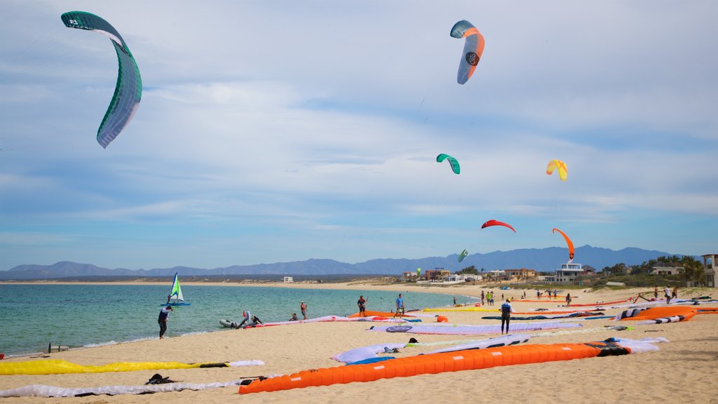 La Ventana showing a beach, kite surfing and general coastal views