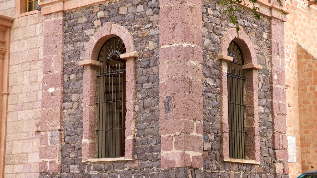 Nuestra Senora del Pilar Cathedral showing heritage elements