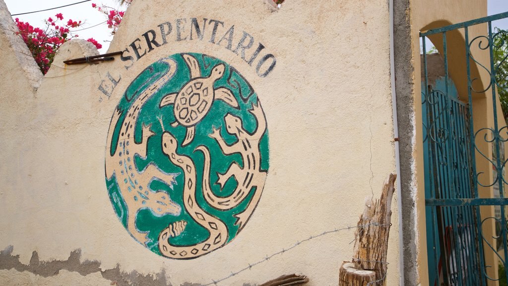 La Paz Serpentarium featuring signage