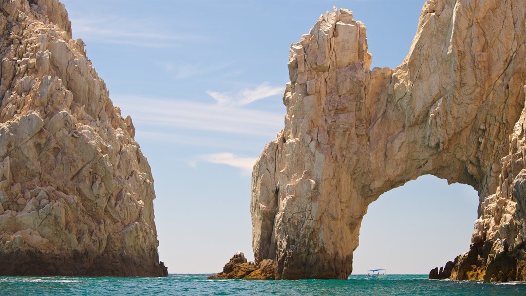 The Arch showing rocky coastline and general coastal views