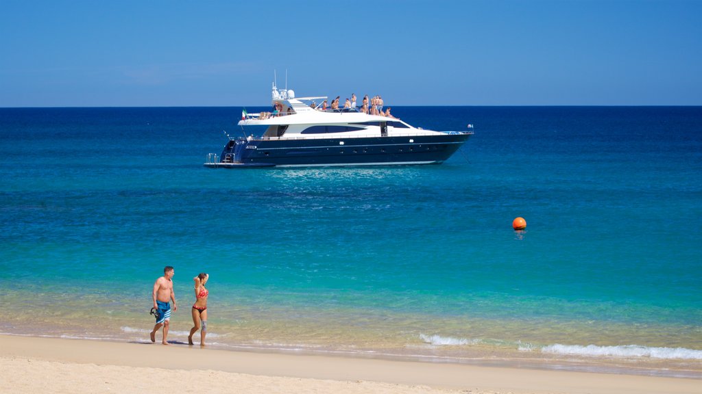 Chileno Beach which includes boating, general coastal views and a sandy beach