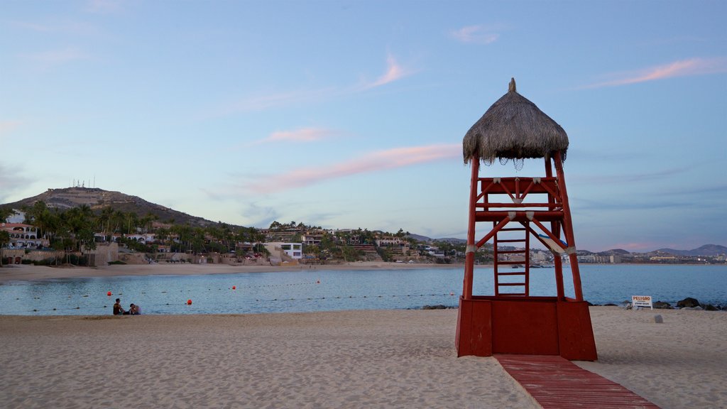 Palmilla Beach showing a sunset, a sandy beach and general coastal views