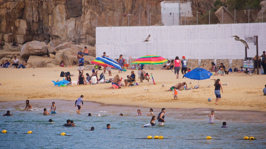 Playa de Cannery que inclui natação, paisagens litorâneas e uma praia