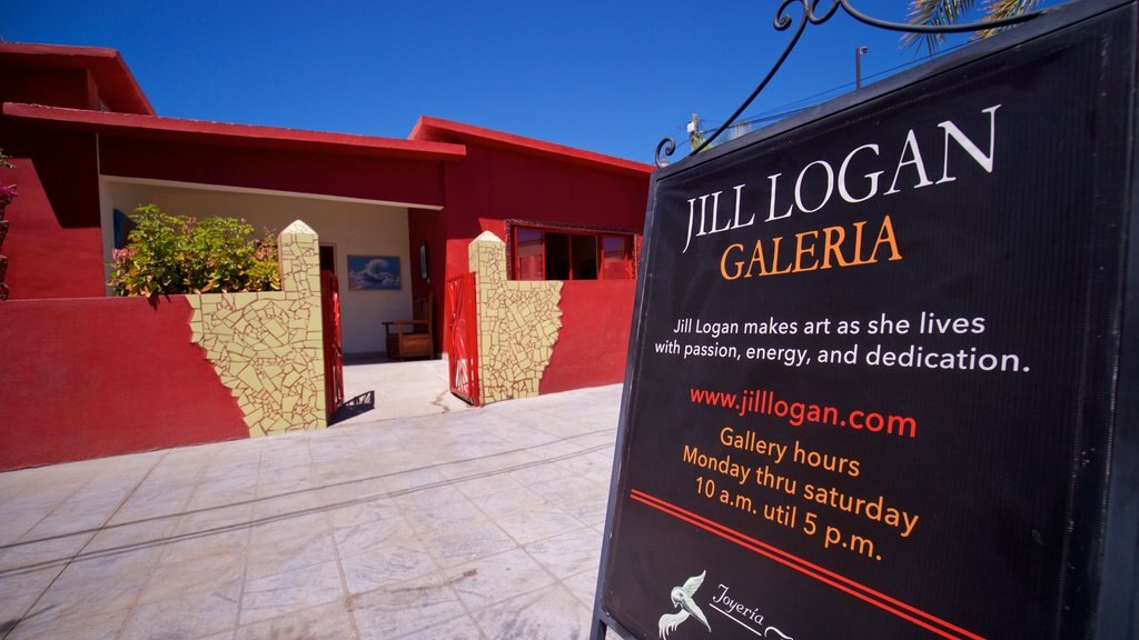 Logan Gallery showing signage