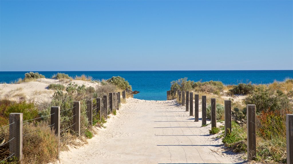 West Beach showing a sandy beach and general coastal views