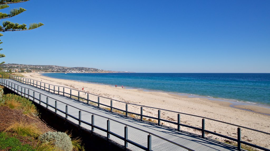 Brighton Beach which includes a beach and general coastal views