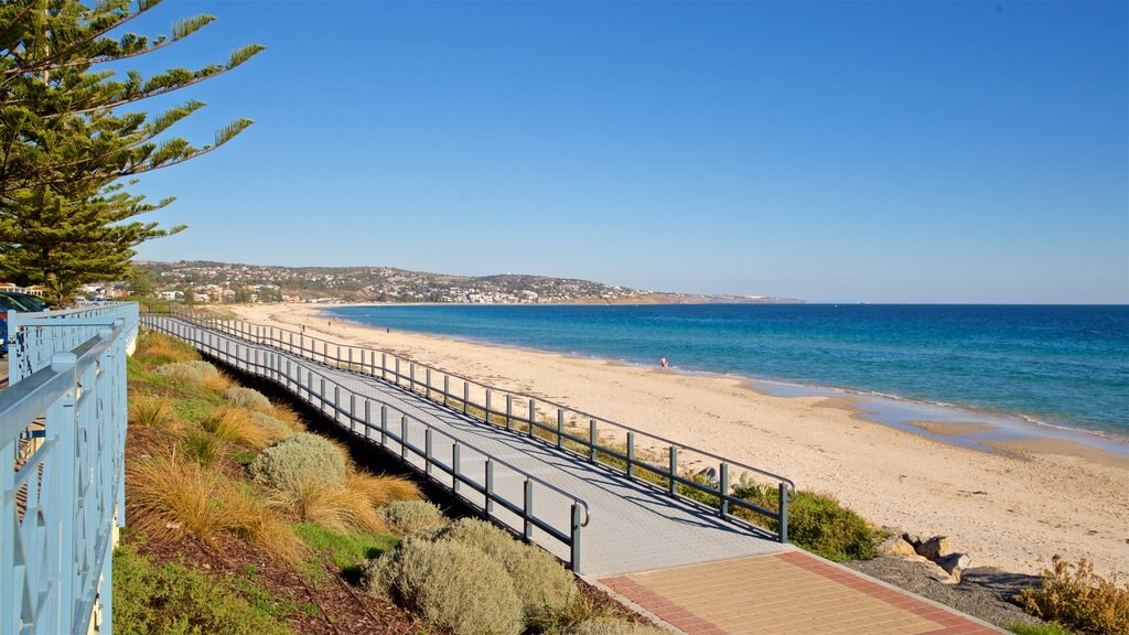 Brighton Beach which includes general coastal views and a beach