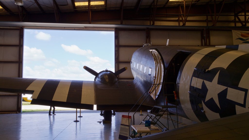 Valiant Air Command Warbird Museum showing interior views and military items