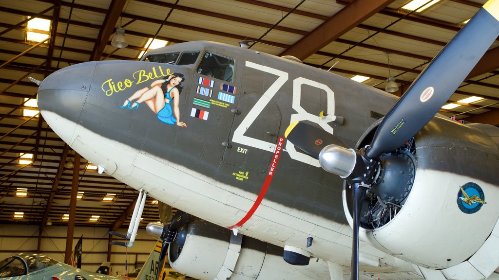 Valiant Air Command Warbird Museum showing military items and interior views