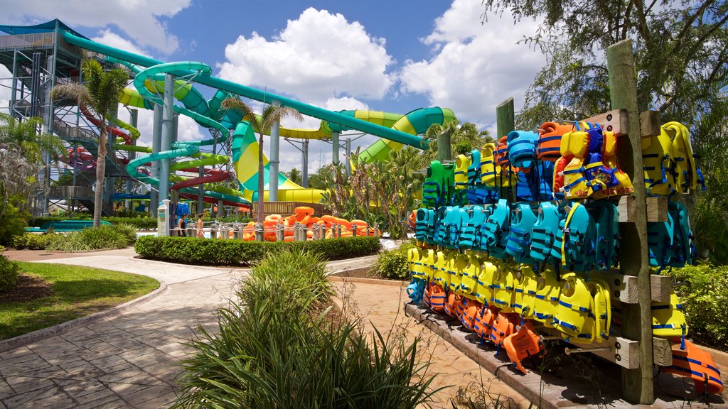 Adventure Island showing a water park