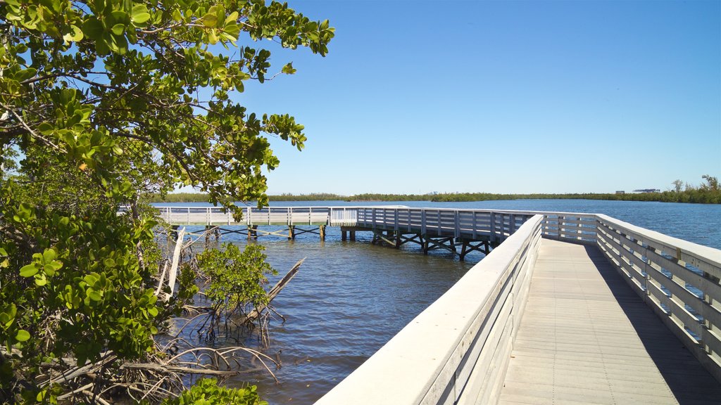 Anne Kolb Nature Center which includes a lake or waterhole and a bridge