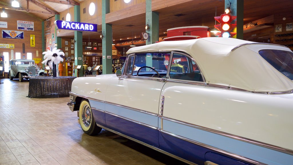 Fort Lauderdale Antique Car Museum which includes heritage elements and interior views