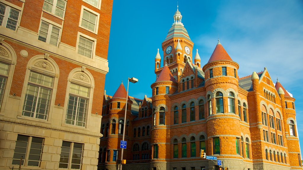 Sixth Floor Museum showing a city