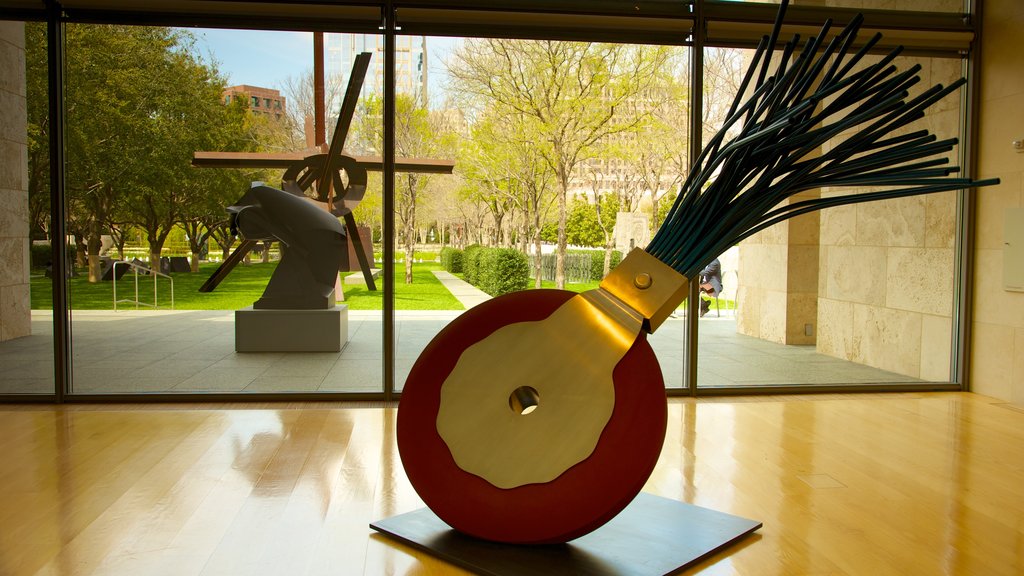 Nasher Sculpture Center showing interior views and art