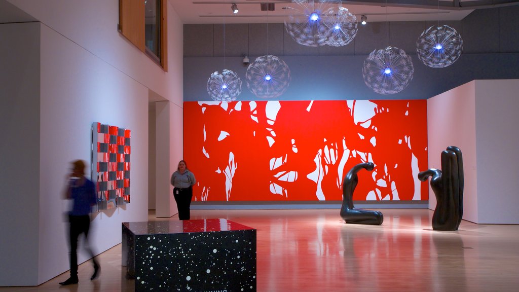 Phoenix Art Museum featuring interior views and art