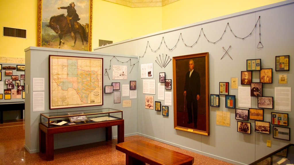 San Jacinto Monument showing interior views and a monument