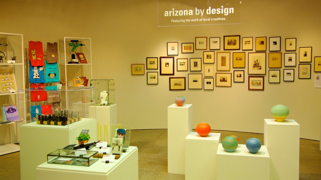 Scottsdale Museum of Contemporary Art showing art and interior views