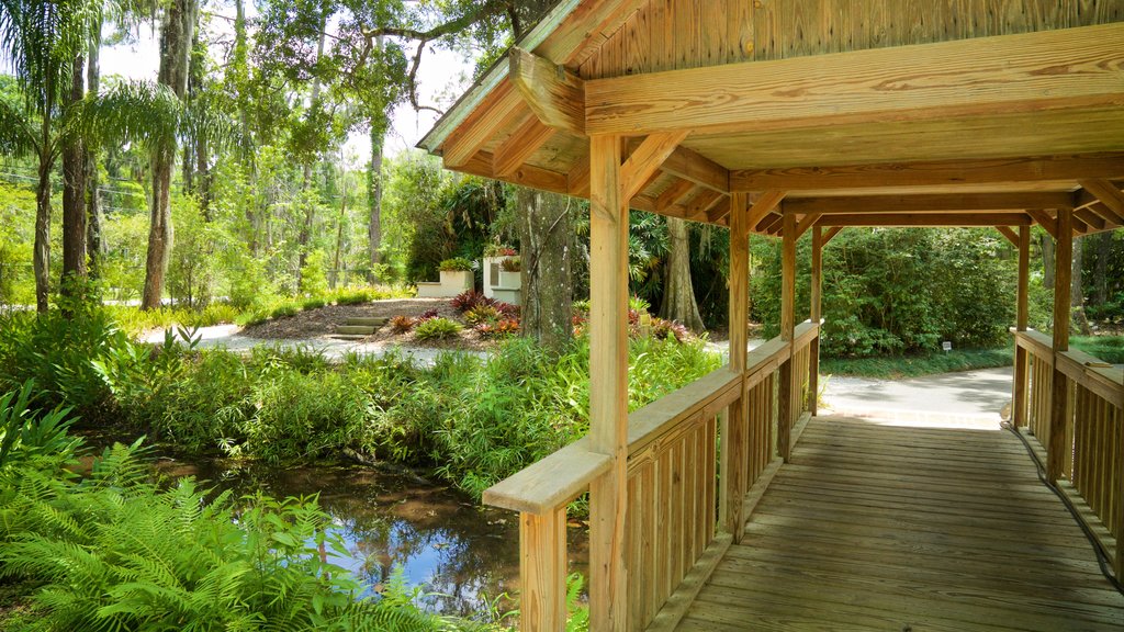 Eureka Springs Regional Park showing a river or creek and a bridge