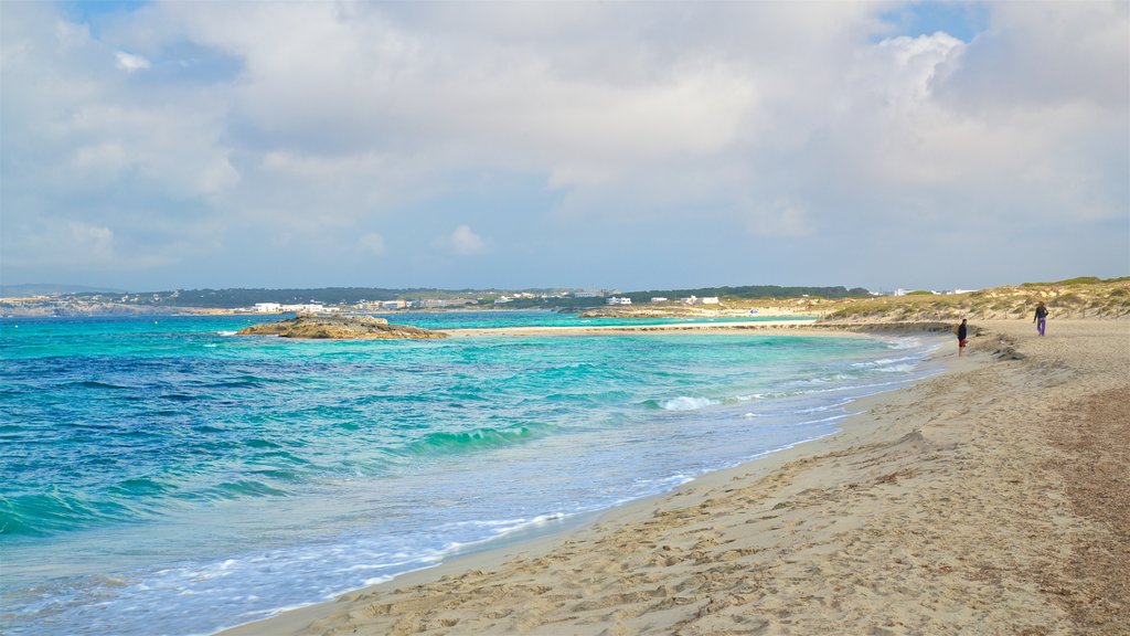 Llevant Beach showing general coastal views and a beach