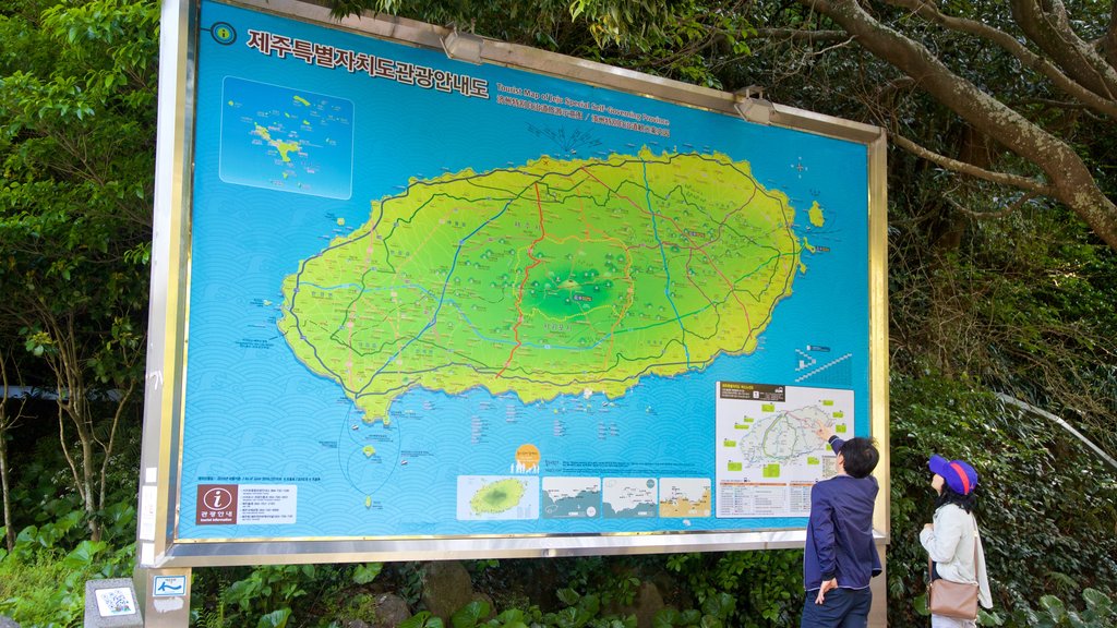 天地淵の滝 表示 標識 及び カップル