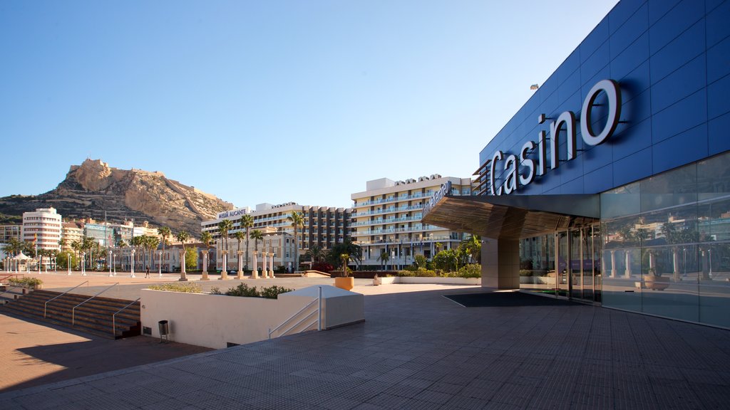 Casino Mediterraneo showing signage