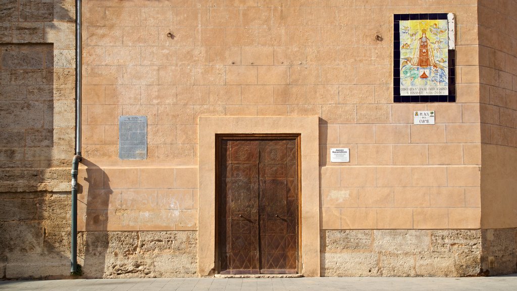 Plaza del Carmen showing heritage elements