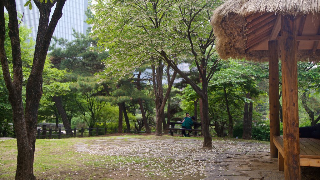 Parque de Yeouido caracterizando um parque