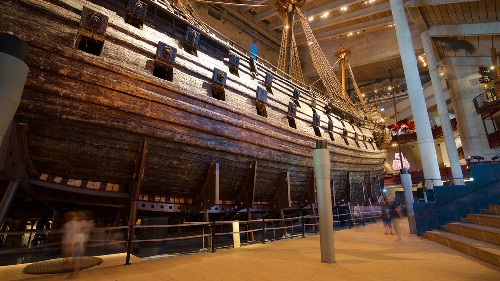 Vasa Museum showing heritage elements and interior views