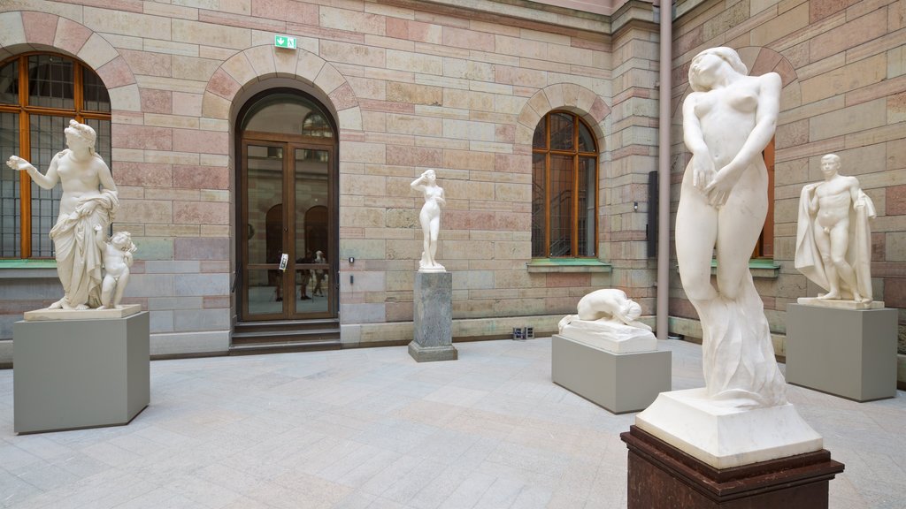 Nationalmuseum che include statua o scultura e arte urbana