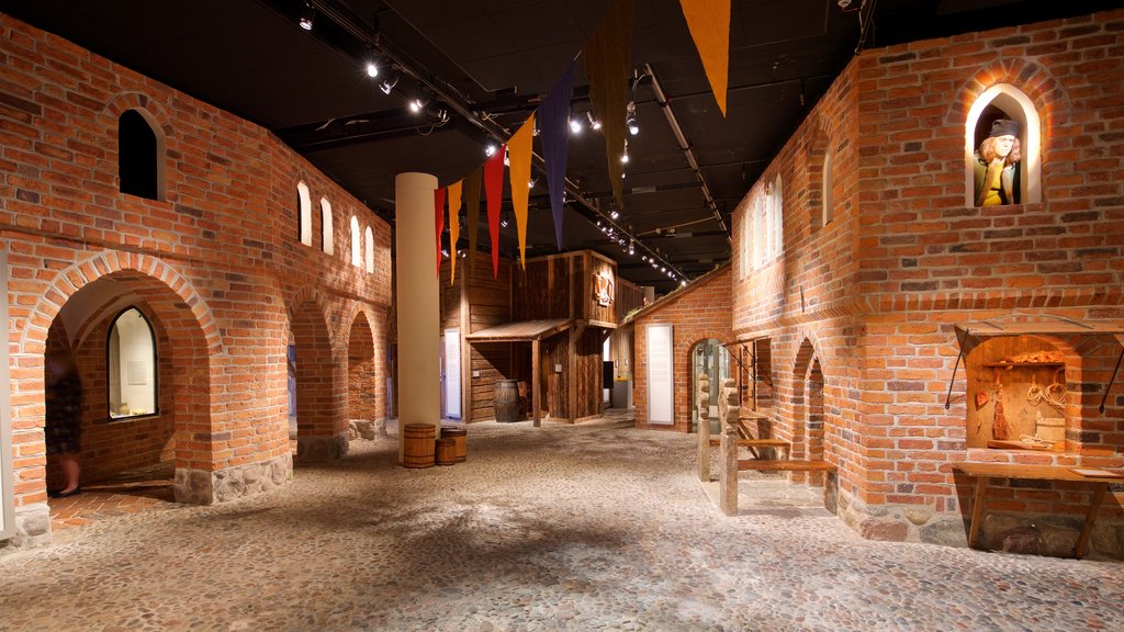 Museum of Medieval Stockholm featuring interior views