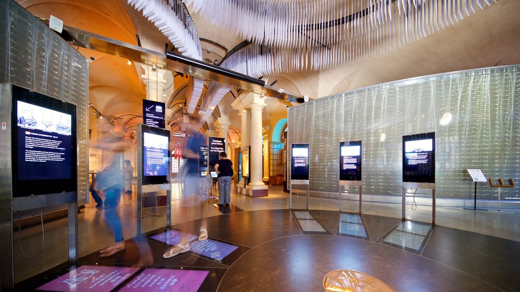 Nobel Museum featuring interior views