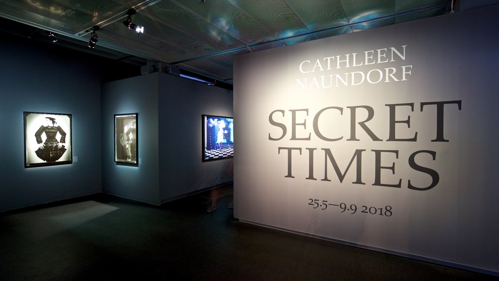 The Swedish Museum of Photography showing interior views and signage