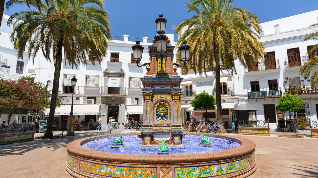 Place d\'Espagne montrant fontaine