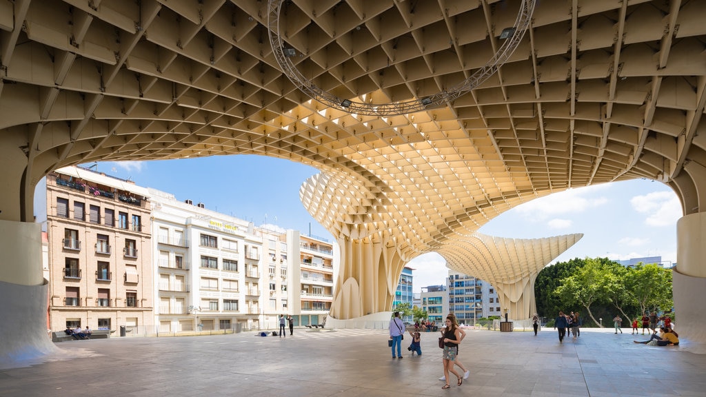 Metropol Parasol og byder på moderne arkitektur