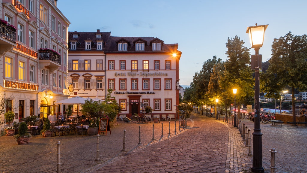 Altstadt which includes night scenes