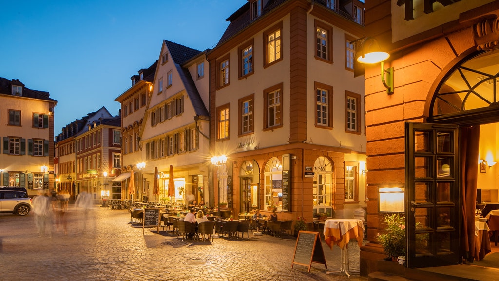 Altstadt showing night scenes and a city