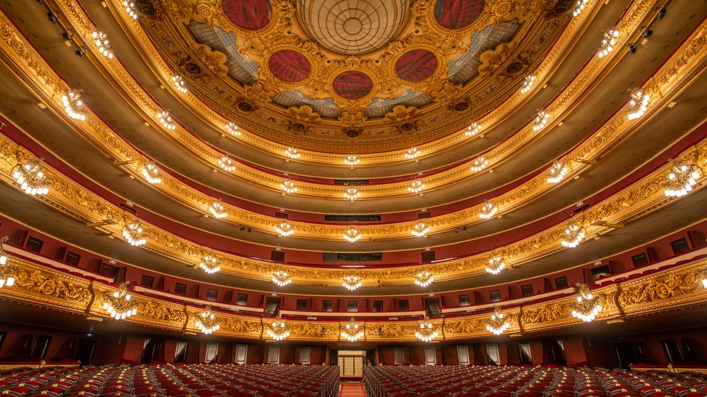 Gran Teatre del Liceu featuring interior views and theater scenes