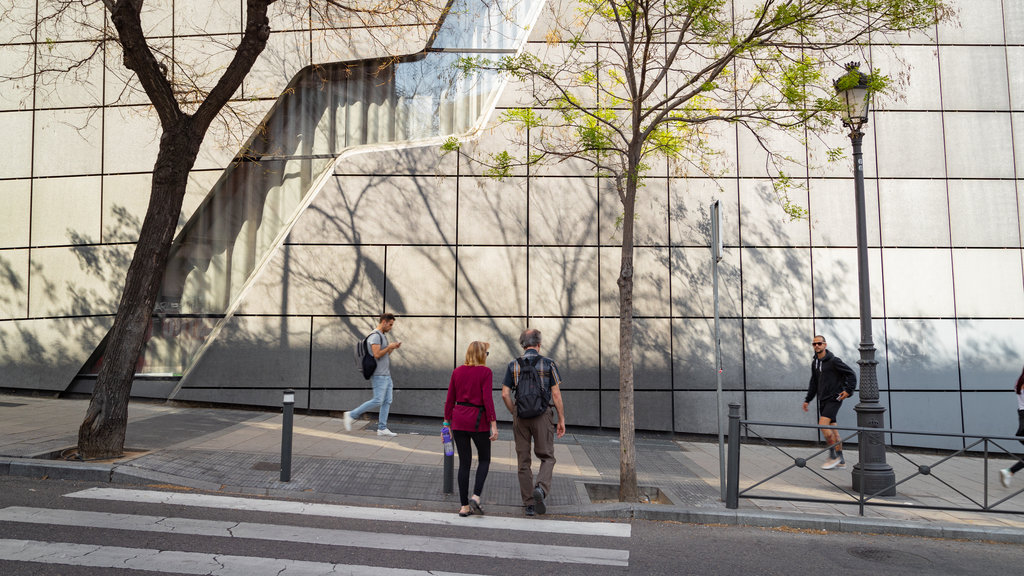 Museo Nacional Centro de Arte Reina Sofia mostrando cenas de rua assim como um casal