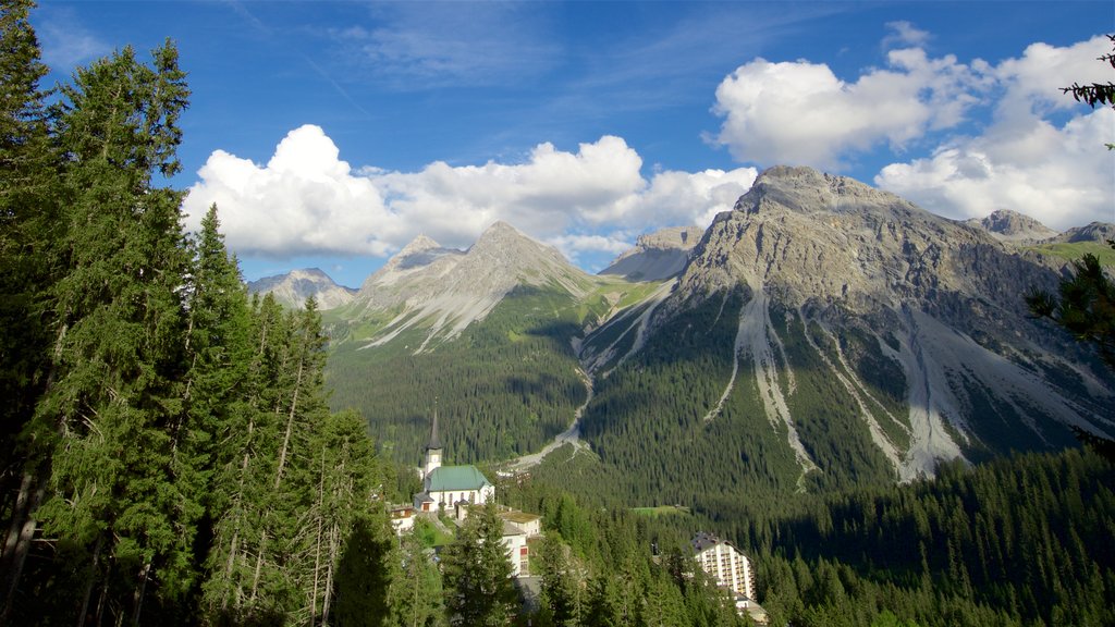 Arosa ofreciendo vista panorámica, escenas tranquilas y montañas