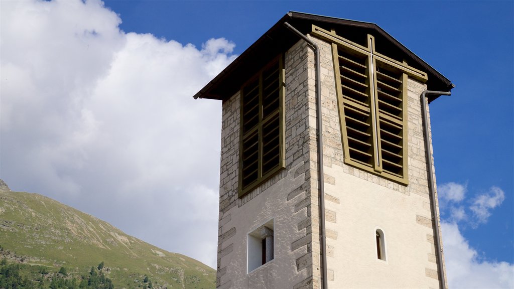 Pontresina mostrando elementos del patrimonio