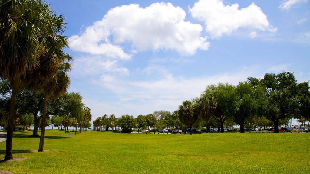 Demens Landing Park que incluye jardín